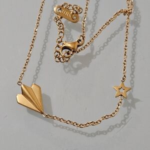 Paper Airplane Necklace